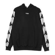 Zwart/Grijs Zilveren Heren Hoodie Kappa , Black , Heren