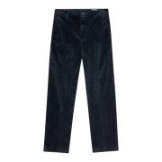 Corduroy Navy Blue Broek Nn07 , Blue , Heren