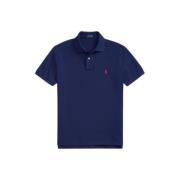 Navy Katoenen Regular Fit Polo Shirt Polo Ralph Lauren , Blue , Heren