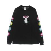 Zwarte longsleeve ronde hals T-shirt Ripndip , Black , Heren