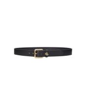 Leren Riem Ralph Lauren , Black , Dames