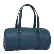 Pre-owned Leather handbags Louis Vuitton Vintage , Blue , Dames