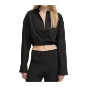 Zwarte overhemden voor heren Moschino , Black , Dames