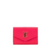 Pre-owned Leather wallets Louis Vuitton Vintage , Pink , Dames