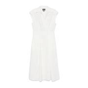 Athena V-Hals Mouwloze Uitlopende Jurk A.p.c. , White , Dames