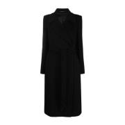 Zwarte Aw23 Dames Enkellange Jas Tagliatore , Black , Dames