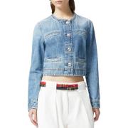 Denim Blauwe Jas Rio Pinko , Blue , Dames