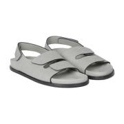 Elegante leren sandaal Lichtgrijs Munthe , Gray , Dames