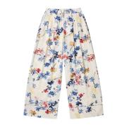 Bloemen wijde pijpen broek met elegante details Munthe , Multicolor , ...