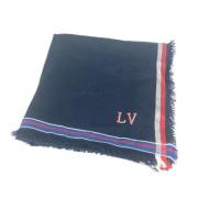 Pre-owned Silk scarves Louis Vuitton Vintage , Blue , Dames