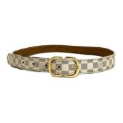 Pre-owned Fabric belts Louis Vuitton Vintage , Brown , Dames