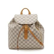 Pre-owned Canvas backpacks Louis Vuitton Vintage , White , Dames