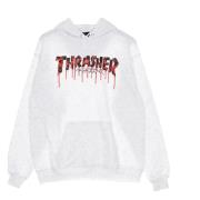 Bloeddruppel Hoodie Licht Staal Thrasher , White , Heren