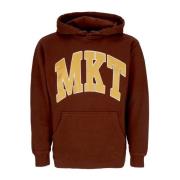 Arc Hoodie met Fleece Voering Market , Brown , Heren