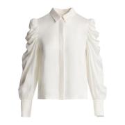 Elegante Lyon Blouse voor Vrouwen Wakakuu Icons , White , Dames