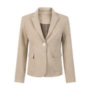 Elegant Mason Blazer Zoso , Beige , Dames