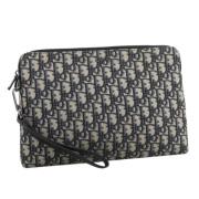 Pre-owned Canvas clutches Dior Vintage , Beige , Dames