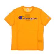 Licht Oranje Crewneck Tee Champion , Orange , Heren