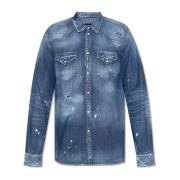 Denim overhemd Dsquared2 , Blue , Heren