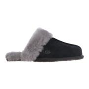 Suède Wol Dames Pantoffels UGG , Black , Dames