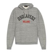 Sweatshirt met logo Dsquared2 , Gray , Heren