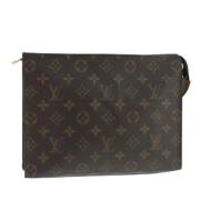 Pre-owned Canvas pouches Louis Vuitton Vintage , Brown , Dames