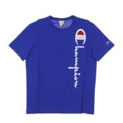 Blauwe Crewneck Tee voor Mannen Champion , Blue , Heren