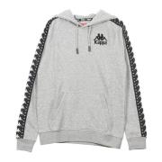 Heren Hoodie in Grijs en Zwart Kappa , Gray , Heren