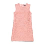 Roze A-lijn Jurk Ronde Hals Mouwloos Dolce & Gabbana , Pink , Dames