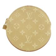 Pre-owned Leather wallets Louis Vuitton Vintage , Beige , Dames