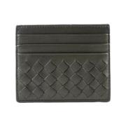 Grijze Intrecciato Kaarthouder Bottega Veneta , Gray , Heren