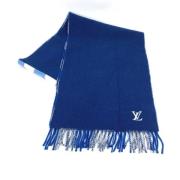 Pre-owned Cashmere scarves Louis Vuitton Vintage , Blue , Dames