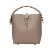 Mini Schoudertas met Cassandre Sluiting Saint Laurent , Beige , Dames