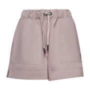 Roze Technische Froissé Shorts Moncler , Pink , Dames