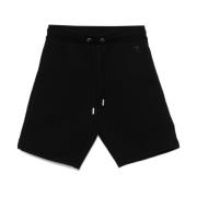 Zwarte Geborduurde Shorts Stijlvol Ami Paris , Black , Heren