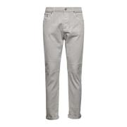 Grijze Comfort Denim Jeans Brunello Cucinelli , Gray , Heren