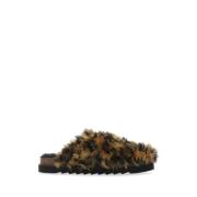 Comfortabele Instap Pantoffels Palm Angels , Brown , Dames