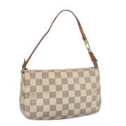 Pre-owned Canvas louis-vuitton-bags Louis Vuitton Vintage , White , Da...