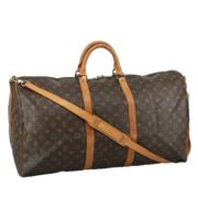 Pre-owned Canvas travel-bags Louis Vuitton Vintage , Brown , Dames