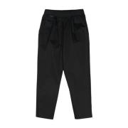 Zwarte Broek met Elastische Tailleband Family First , Black , Heren