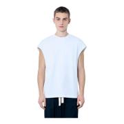 Katoenen Crewneck Drop-Shoulder T-Shirt Dries Van Noten , White , Here...