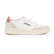 Witte Roze Sneakers met Kleurblok Autry , White , Dames