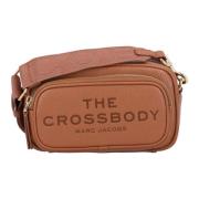 Pebble Crossbody Tas met Arganolie Marc Jacobs , Brown , Dames