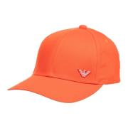 Verstelbare Effen Logo Strandpet Emporio Armani , Orange , Heren