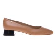 Leren en Zwart Lakleren Pumps Baldinini , Brown , Dames