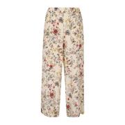 Wide Trousers Max Mara Weekend , Beige , Dames