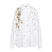 Witte Dameskleding Shirt Elegante Stijl Dries Van Noten , White , Dame...