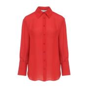 Rode Bridget Shirt Stijlvol Model Anine Bing , Red , Dames