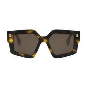 Bruine zonnebril dames accessoires Fendi , Brown , Dames