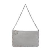 Gescheurd Effect Ketting-Link Schoudertas Stella McCartney , Gray , Da...